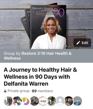 Load image into Gallery viewer, A Journey to Healthy Hair &amp; Wellness in 90 Days Planner (DIGITAL PDF VERSION)
